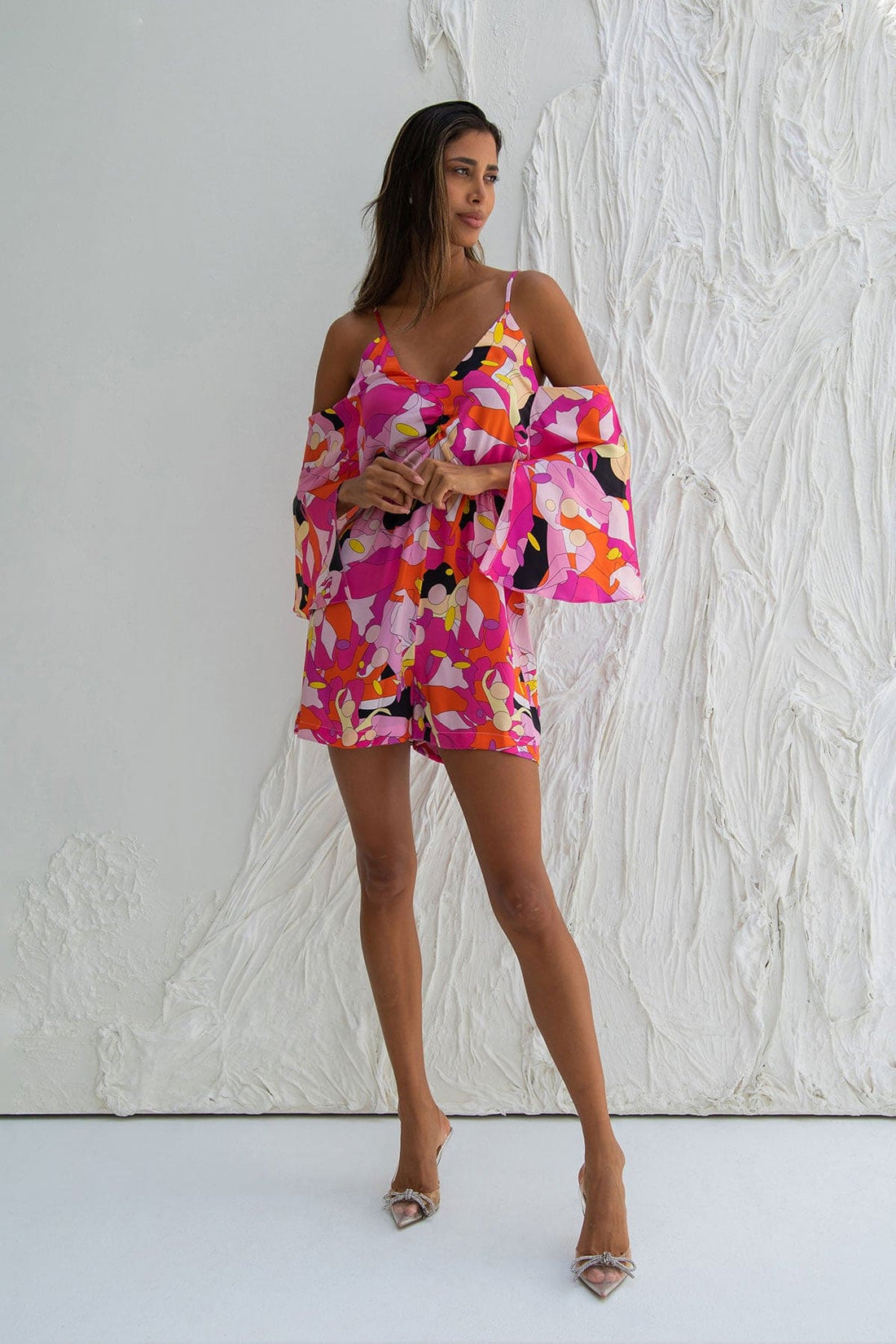 Floral Off the Shoulder Bloom Playsuit