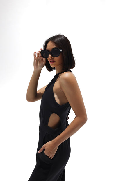 High Neck, Cut Out Farrah Jumpsuit