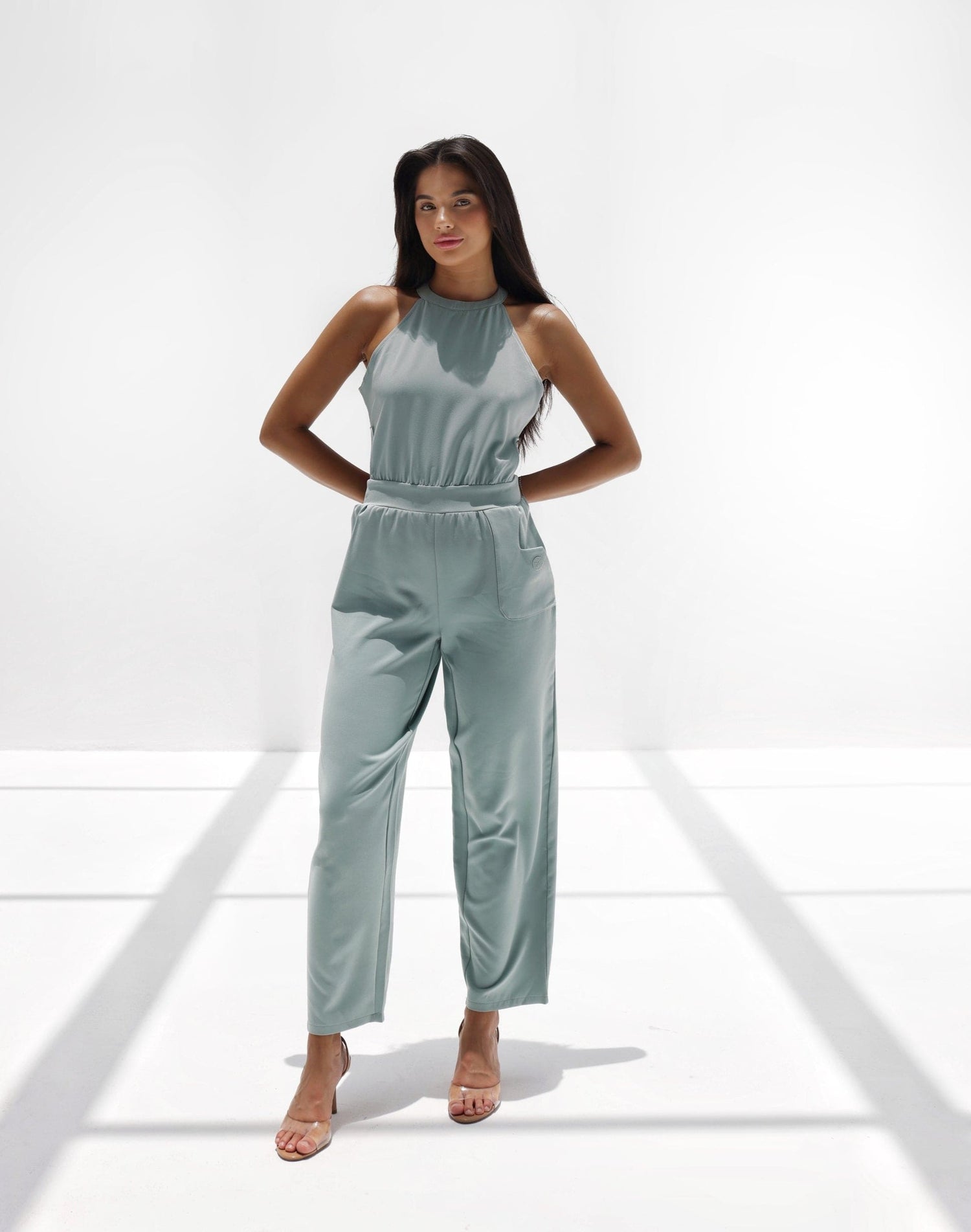 High Neck, Cut Out Farrah Jumpsuit