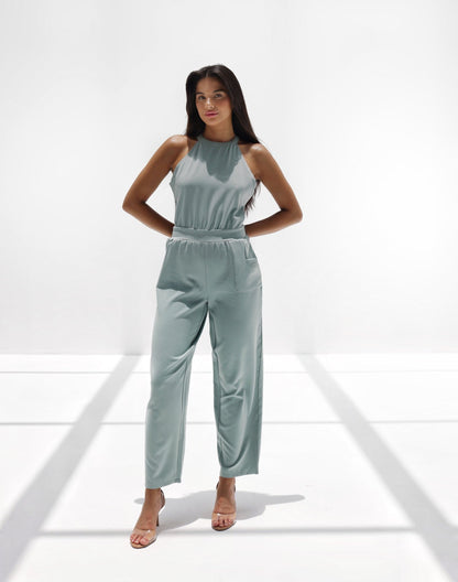 High Neck, Cut Out Farrah Jumpsuit