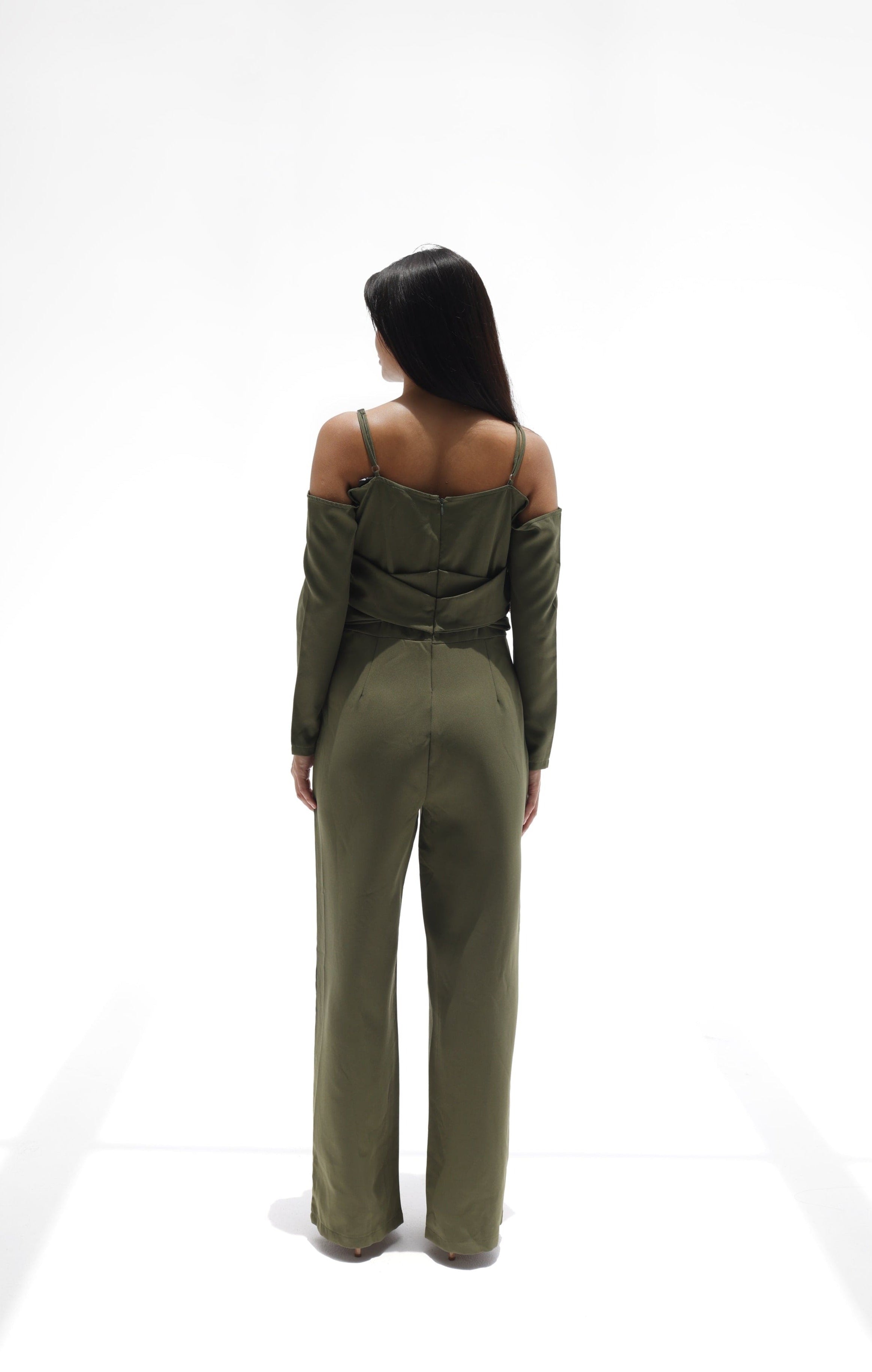 Off the Shoulder Long Sleeve Valentina Jumpsuit