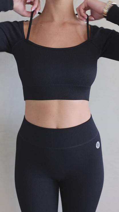 Luna Cropped Long Sleeve Shirt