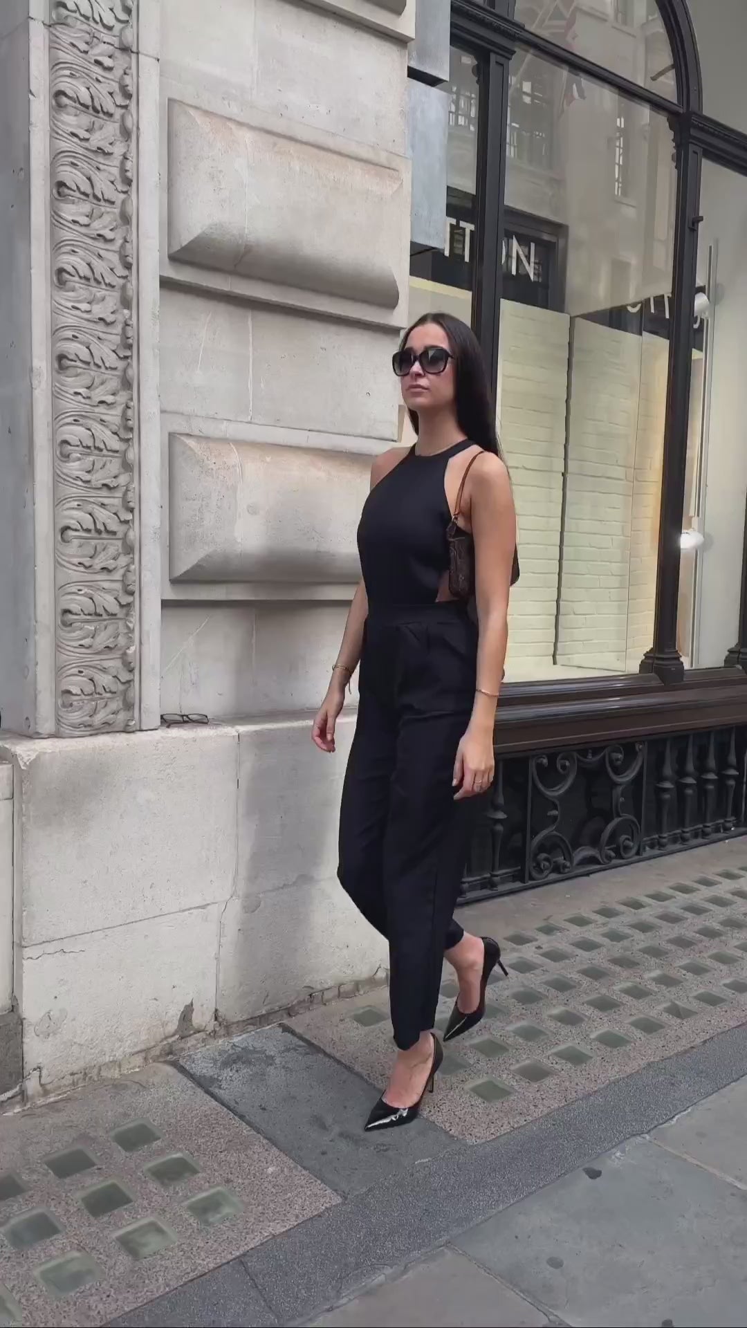 High Neck, Cut Out Farrah Jumpsuit